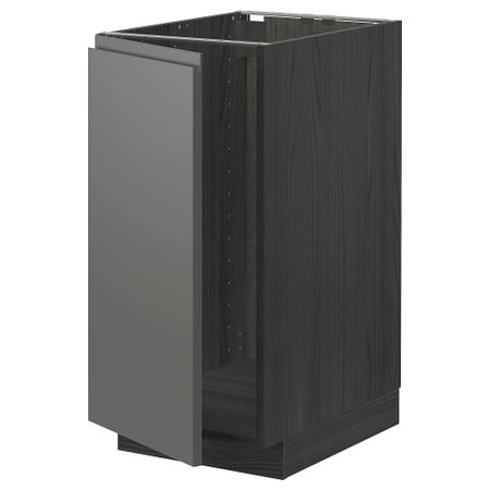Напольный шкаф под мойку, сорт мусора, черный, Voxtorp темно-серый, 40x60 см IKEA METOD МЕТОД 094.567.31
