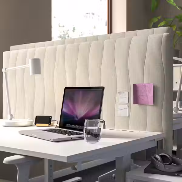 MITTZON МИТТЗОН Шумопоглощающий экран для стола - Gunnared бежевый 145x72 см - фото 5