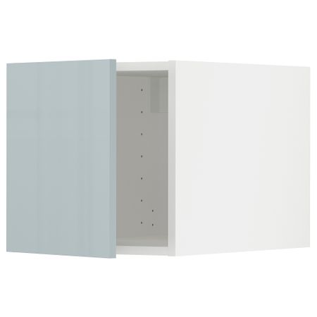 Верхний шкаф, 40x40 см, белый, Kallarp серо-синий светлый IKEA METOD МЕТОД 794.797.05