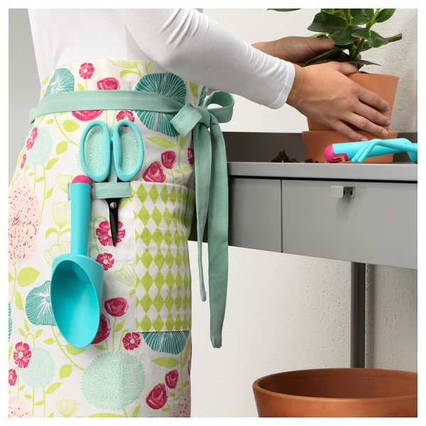 Набор садовых инструментов, 3 предмета ГРЭСМАРО, д/дома/улицы, бирюзовый - фото 2