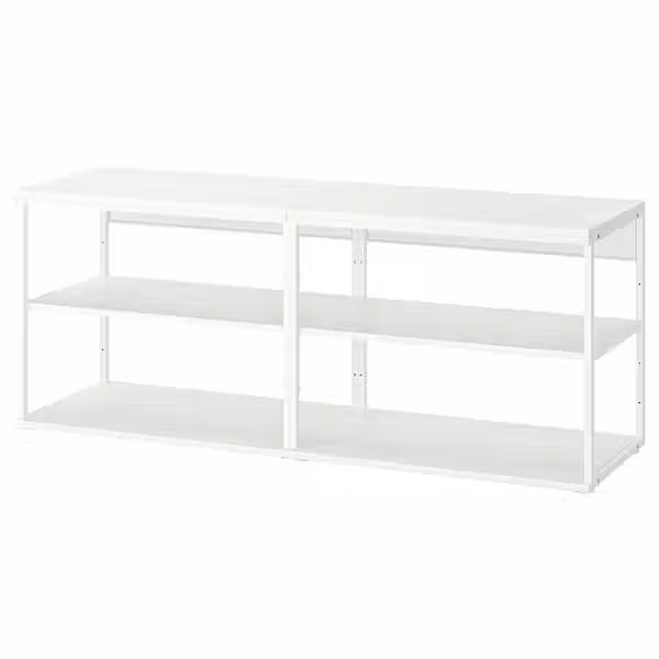 PLATSA Открытый стеллаж - белый 160x40x63 см - фото 1