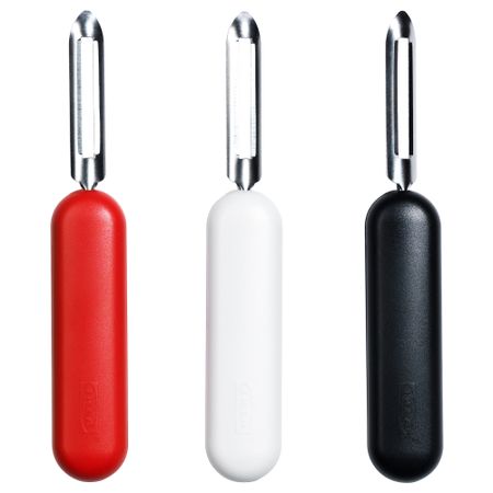 Нож для чистки картофеля СТЭМ, красный, белый/черный