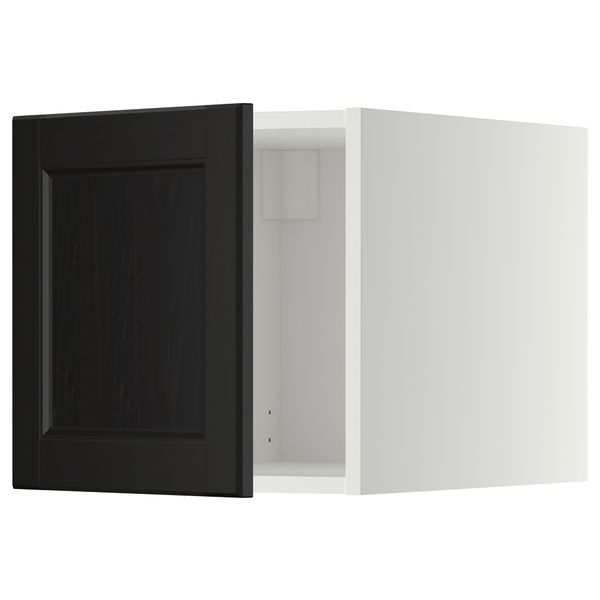 Верхний шкаф МЕТОД, белый, Лаксарби черно-коричневый (40x40 см) - схема-чертеж с размерами