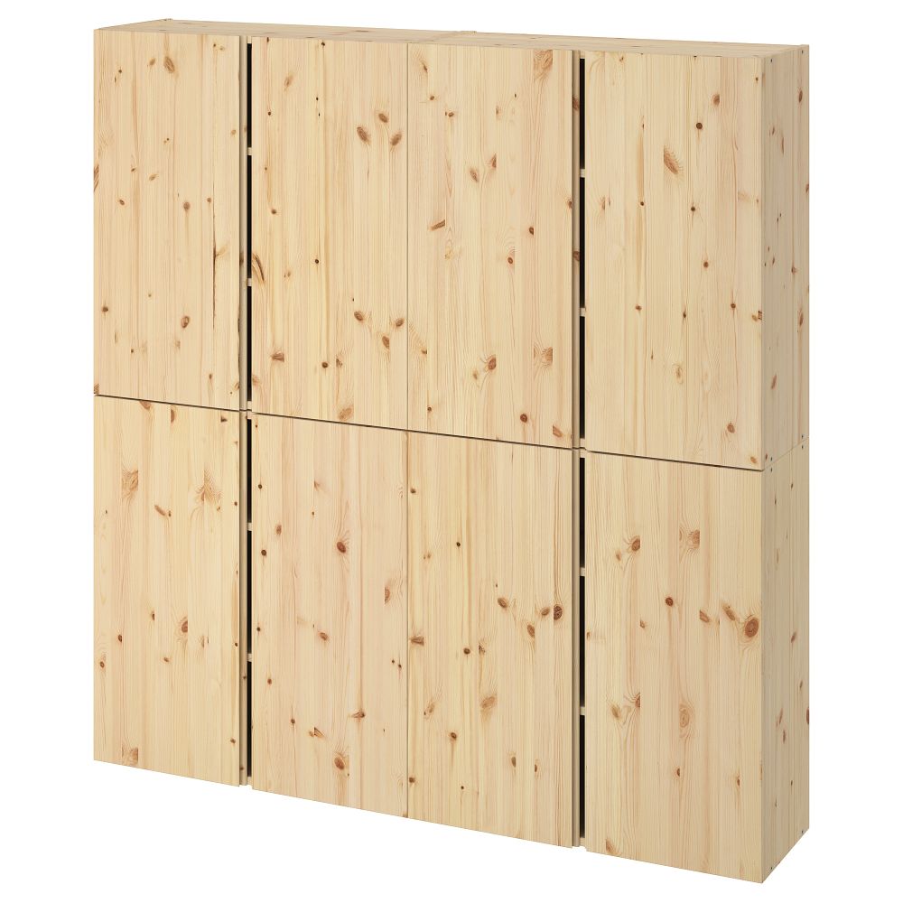 Навесной шкаф с дверями, сосна, 160x30x163 см IKEA IVAR ИВАР 799.173.81 - фото 1