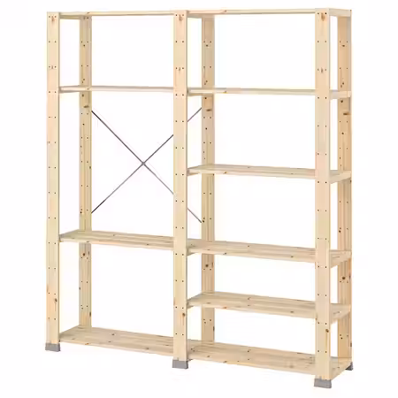 HEJNE 2 секции - хвойное дерево/хвойное дерево 154x31x172 см