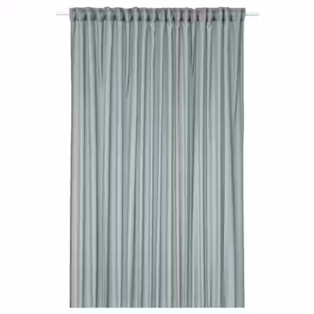 STENFRÖ СТЕНФРЁ Гардина, 1 шт. - бирюзовый/с лентой 300x300 см