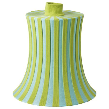 Абажур ЭМТЕВИК, синий, зеленый в полоску (37 см)