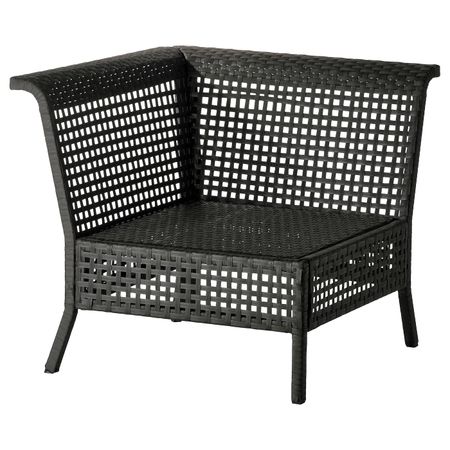 Садовая угловая секция, черно-коричневый IKEA KUNGSHOLMEN КУНГСХОЛЬМЕН 803.761.22