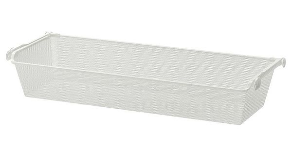 KOMPLEMENT Сетчатая корзина с направляющими - белый 100x35 см