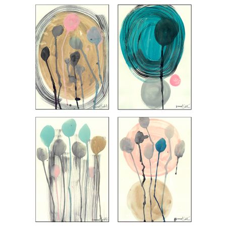 Набор постеров,4шт БИЛЬД, Царство растений (21x30 см)