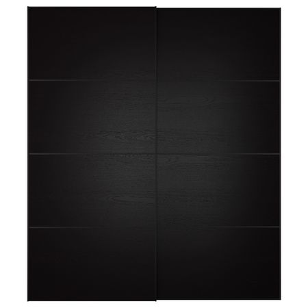Пара раздвижных дверей ИЛЬСЕНГ, черно-коричневый