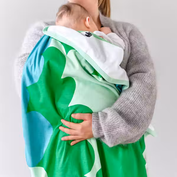 GRÖNFINK Детское одеяло - зеленый/орнамент «дерево» 80x100 см - фото 4