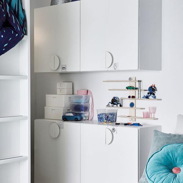 Навесной шкаф, белый белый/с 1 полкой 60x32x60 см IKEA SMÅSTAD СМОСТАД 293.951.00 - схема-чертеж с размерами