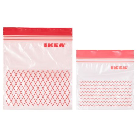 Пакет закрывающийся, красный IKEA ISTAD ИСТАД 703.749.58