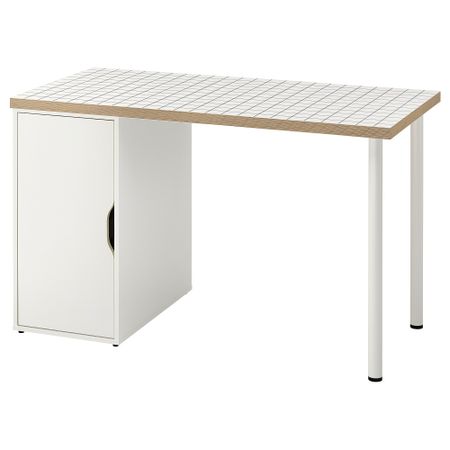 Письменный стол, белый, антрацит, 120x60 см IKEA ALEX АЛЕКС, LAGKAPTEN ЛАГКАПТЕН 295.214.53
