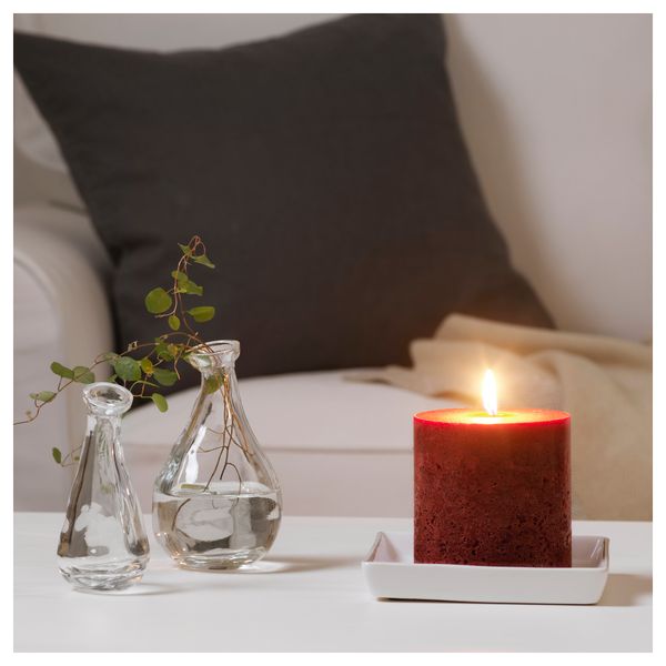 Неароматическая свеча формовая ВИНТЕР 2016, красный (10 см) - схема-чертеж с размерами