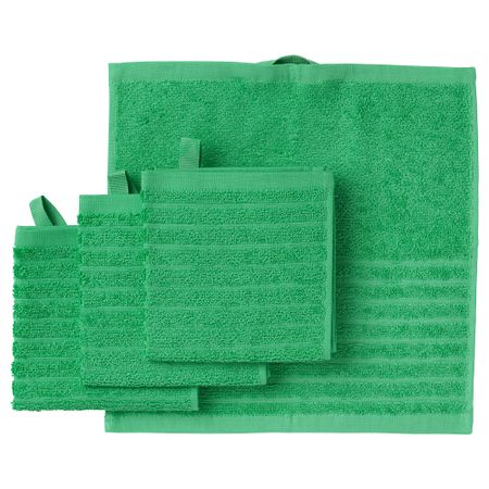 Полотенце, ярко-зеленый, 30x30 см IKEA VÅGSJÖN ВОГШЁН 505.711.39