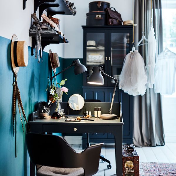 Зеркало настольное, золотой 17 см IKEA LASSBYN ЛАССБЮН 904.710.34 - схема-чертеж с размерами