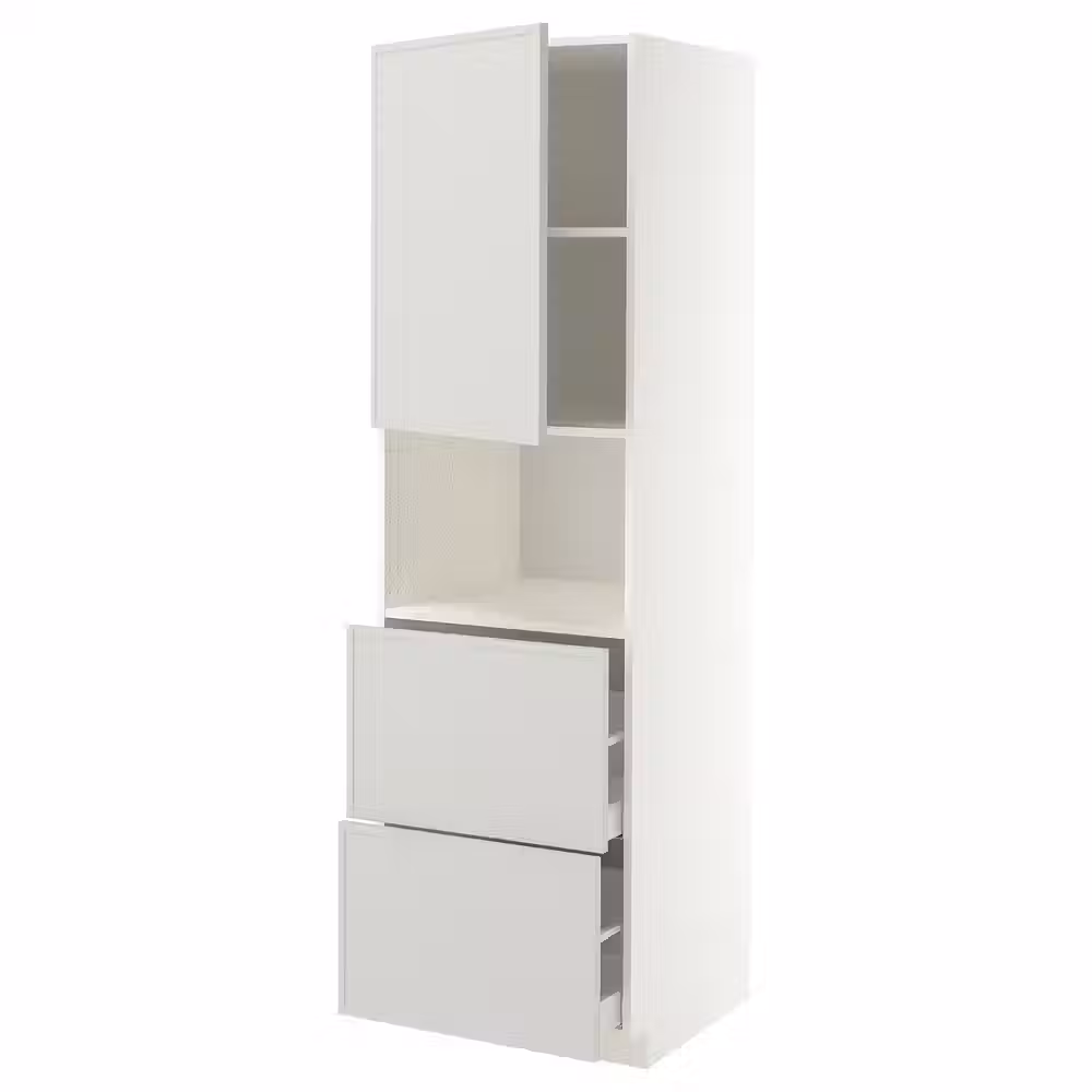 METOD / MAXIMERA Высокий шкаф д/СВЧ/дверца/2ящика - фото 1