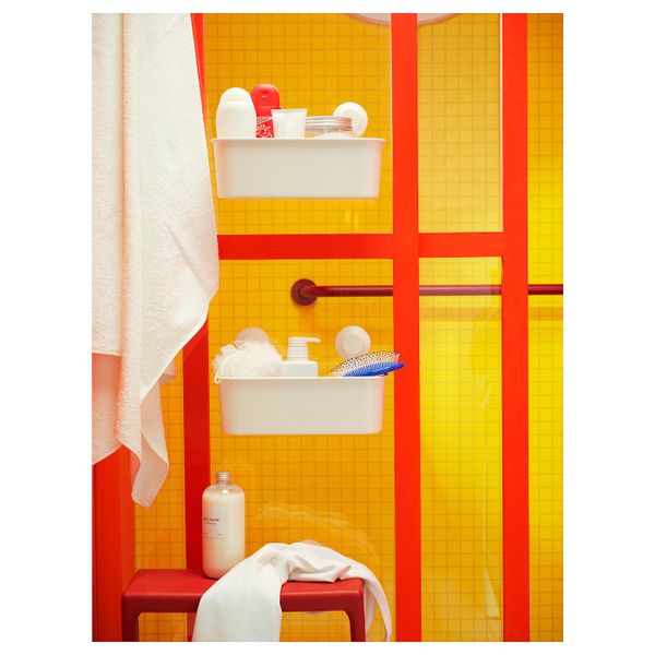 Корзина на присосках, белый IKEA TISKEN ТИСКЕН 403.812.72 - фото 2