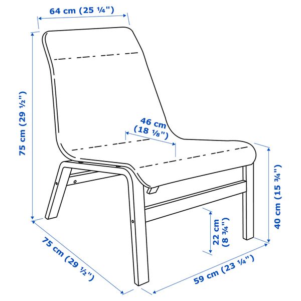 IKEA, дополнительный ракурс - схема-чертеж с размерами