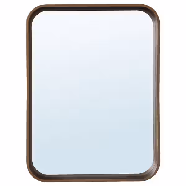 DVÄRGSYREN ДВЭРГСЮРЕН Зеркало - шпон грецкого ореха 28x37 см - фото 1