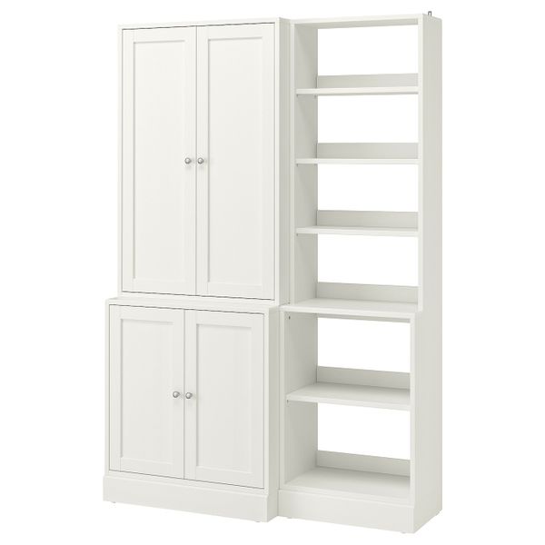 Комбинация для хранения, белый 142x47x212 см IKEA HAVSTA ХАВСТА 592.751.44 - фото 1