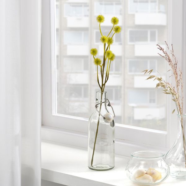 Цветок искусственный, для дома, улицы/Стирлингия зелено-желтый 45 см IKEA SMYCKA СМИККА 804.760.65 - фото 2