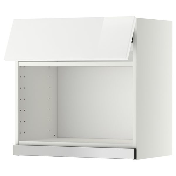 Навесной шкаф для СВЧ-печи МЕТОД, белый, Рингульт белый - схема-чертеж с размерами