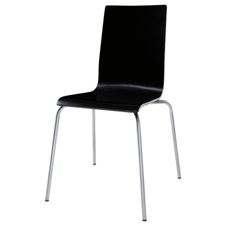 Стул МАРТИН, серебристый, черный