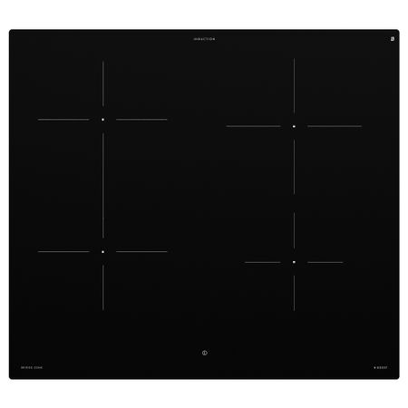 Индукционная Варочная панель, 58 см, IKEA 500 черный IKEA BEJUBLA ДЖУБЛD БЭЮБЛАД 004.678.14