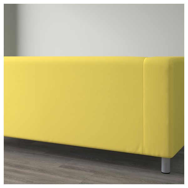 Диван 2-местный КЛИППАН, Висле желтый - схема-чертеж с размерами