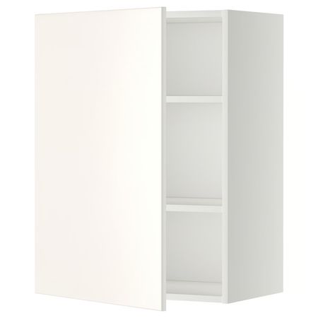 METOD Навесной шкаф с полками - белый/Veddinge белый 60x80 см