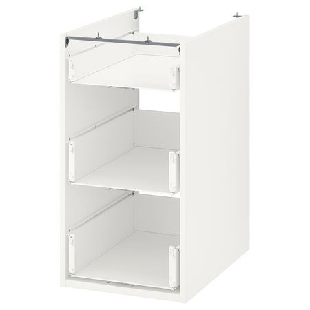 ENHET Напольный шкаф с 3 ящиками - белый 40x60x75 см