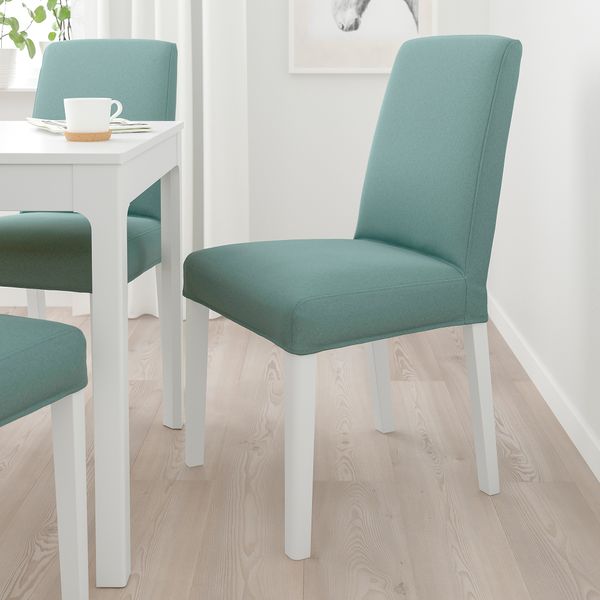 Стул, белый Ljungen светло-зеленый IKEA BERGMUND БЕРГМУНД 593.899.99 - фото 3