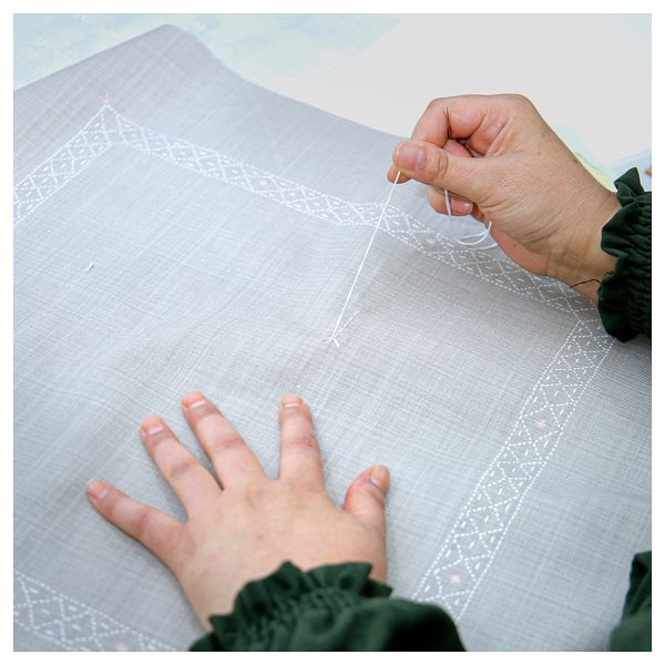 Чехол на подушку, бежевый, цветок, 50x50 см IKEA ÅKERNEJLIKA 705.772.01 - фото 7