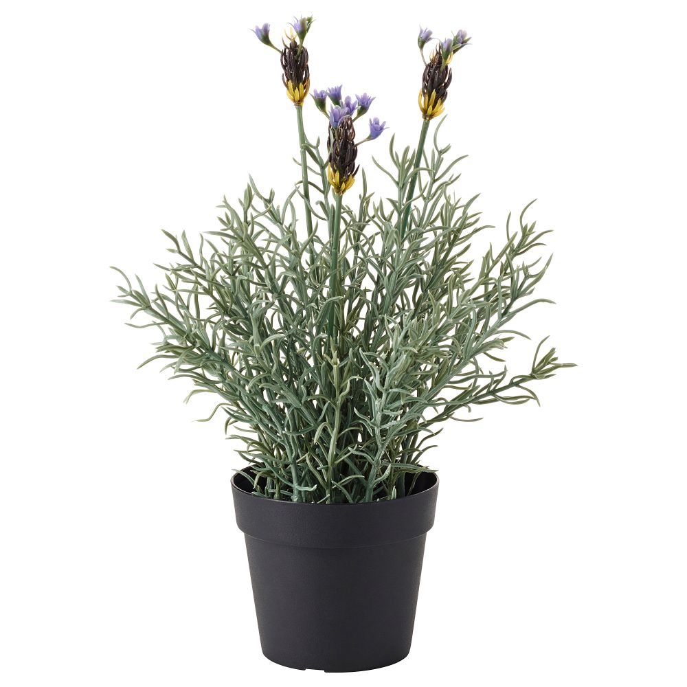 Искусственное растение в горшке ФЕЙКА, лаванда сиреневый (9 см) - фото 1