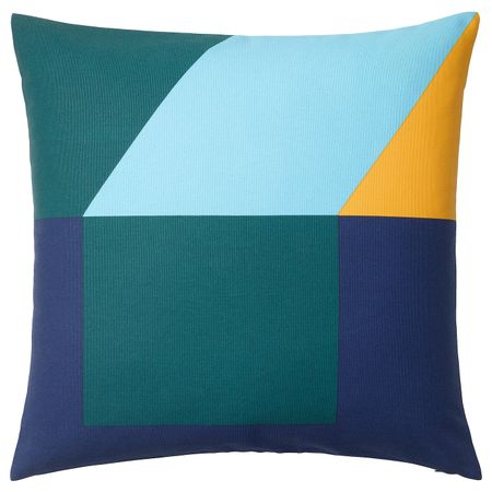 Чехол на подушку, синий/зеленый, желтый 50x50 см IKEA МАЙЯЛИЗА 704.257.93