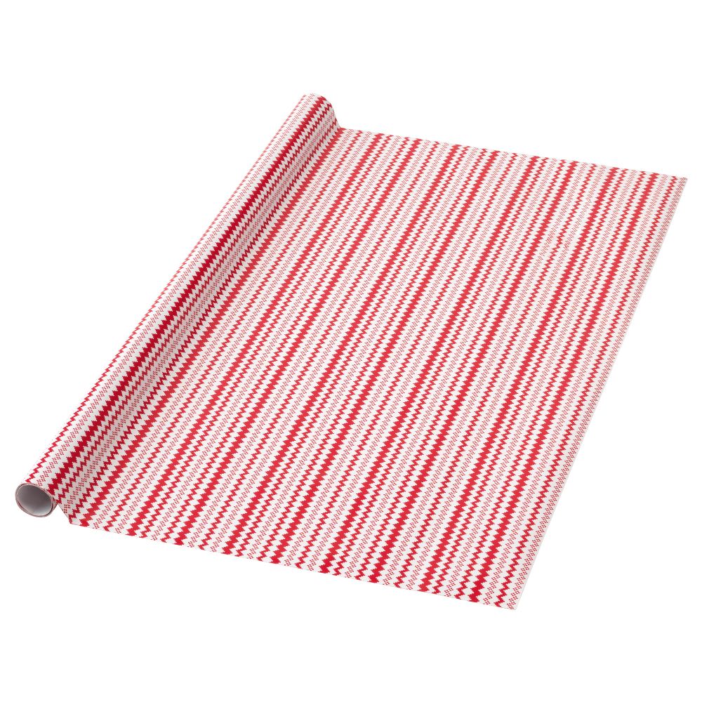 Рулон оберточной бумаги ВИНТЕР 2017, белый, красный (2x0.7 м) - фото 1