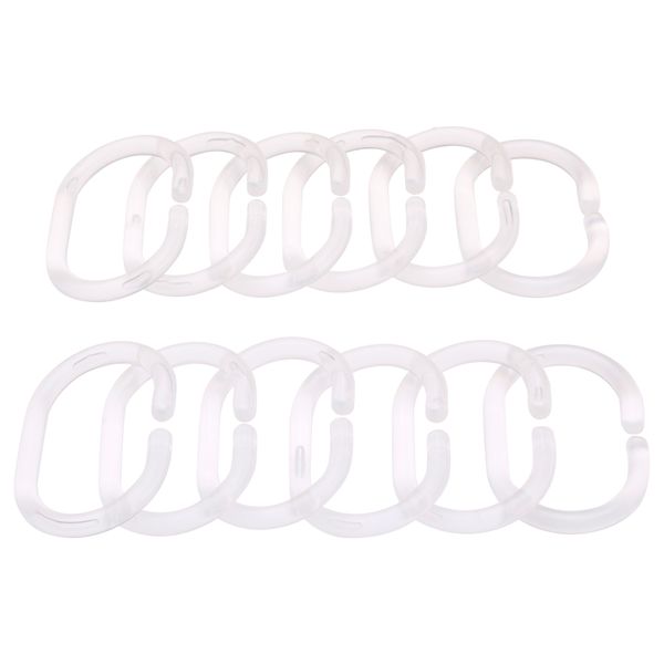 Кольца для шторы в ванную РИНГШЁН, прозрачный - фото 1