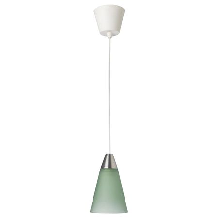 Подвесной светильник, конусообразный/зеленый IKEA RESTAD РЕСТАД 904.272.15