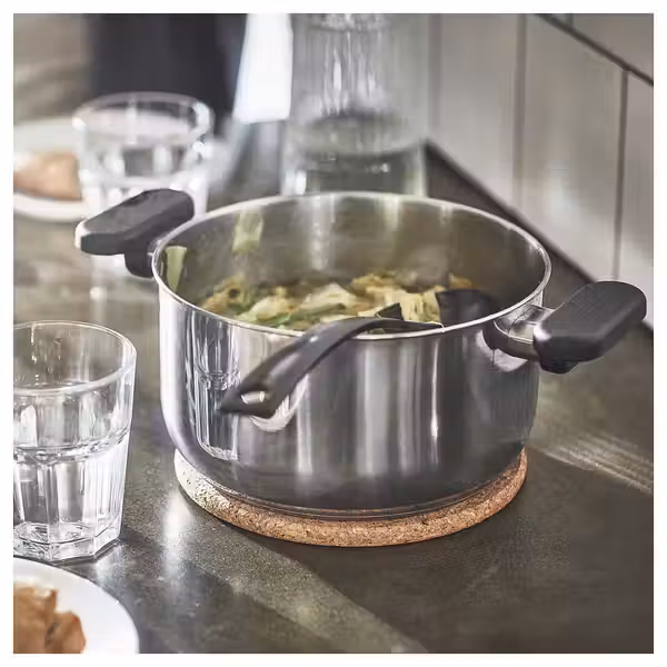 MIDDAGSMAT Кастрюля с крышкой - прозрачное стекло/нержавеющ сталь 3 л - фото 7