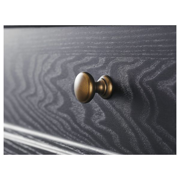 Сервант, черная морилка 145x92 см IKEA MALSJÖ МАЛЬШЁ 903.833.82 - фото 2