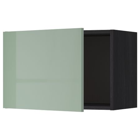 Шкаф навесной МЕТОД, черный, Калларп светло-зеленый