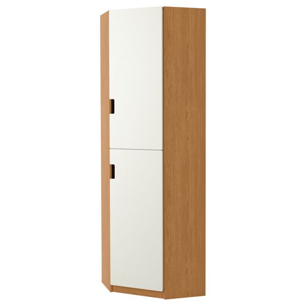 Гардероб угловой ПАКС, под дуб, Сандсет белый - фото 1