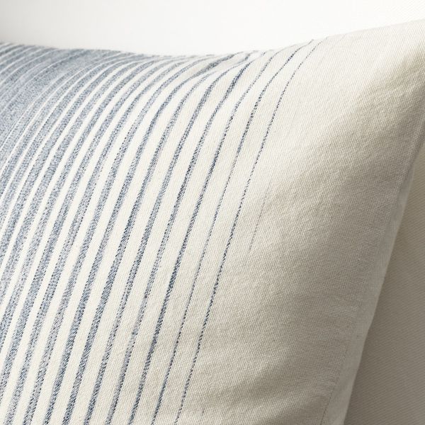 Чехол на подушку, синий-естественный 50x50 см IKEA ISPIGG ИСПИГГ 104.094.75 - схема-чертеж с размерами