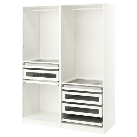 PAX Гардероб, комбинация - белый 150x58x201 см