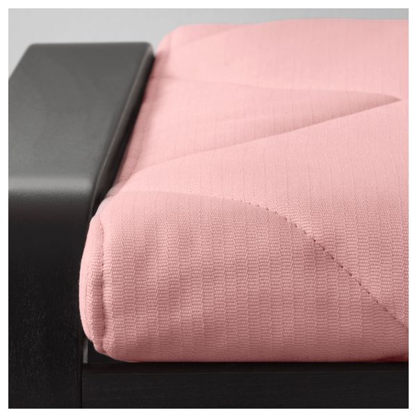 Табурет для ног ПОЭНГ, черно-коричневый, Эдум розовый - фото 3