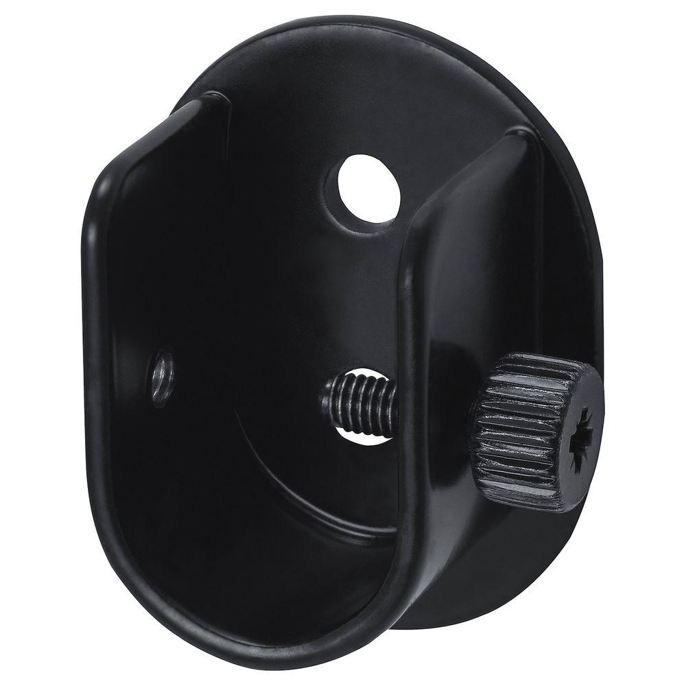 Стенной крепеж для гардинного карниза, черный IKEA HUGAD ХУГАД 903.801.90 - схема-чертеж с размерами