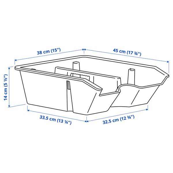 IKEA, дополнительный ракурс - схема-чертеж с размерами